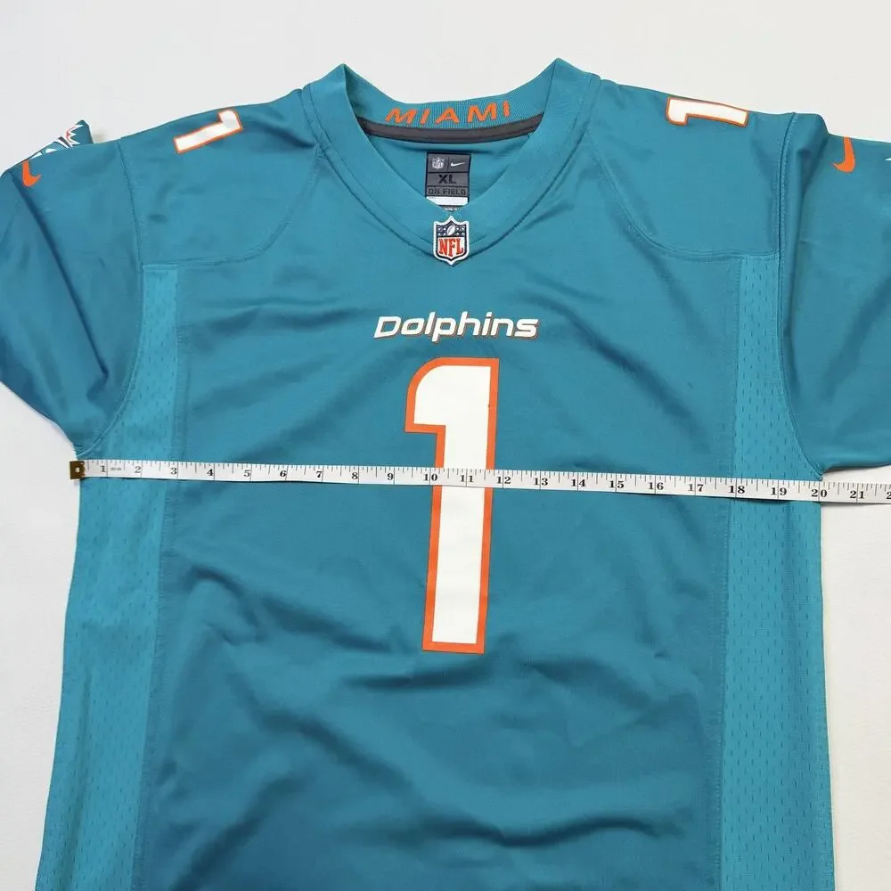 Miami Dolphins Jersey Boys XL Blue NFL Football Nike Tagovailoa 1 On Field